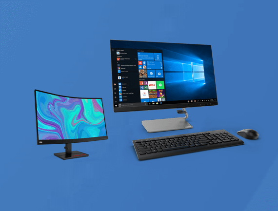 desktop and laptop monitors display